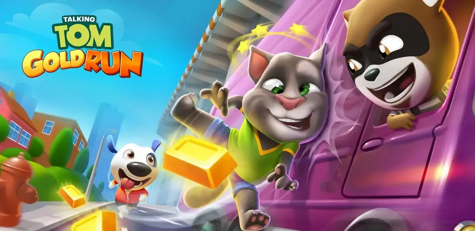 Talking Tom Gold Run outfit7 финиш